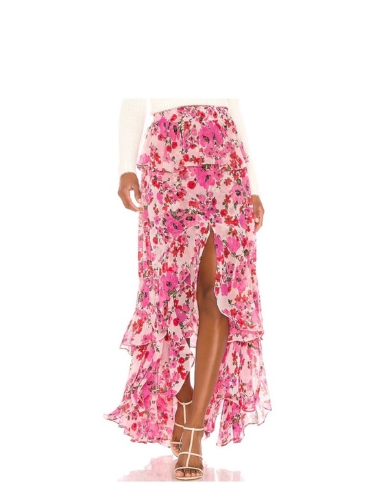Misa Los Angeles Lucia skirt in pink floral